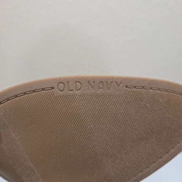 Beige Booties Fall Color Suede Women's Size 8 Old Navy Block Heel Almond Toe - Picture 8 of 10